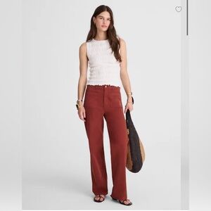 Madewell The Emmett Wide-Leg Pant: Patch Pocket Edition